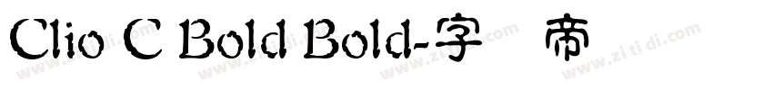 Clio C Bold Bold字体转换